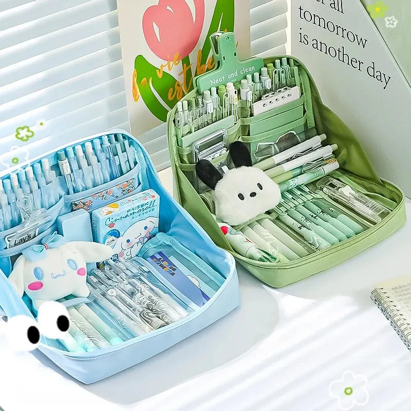 12 Layers Large Capacity Pencil Case Good Looking Multifunctional Classification Storage Stationery Storage Bag 1pc - 02ALABA