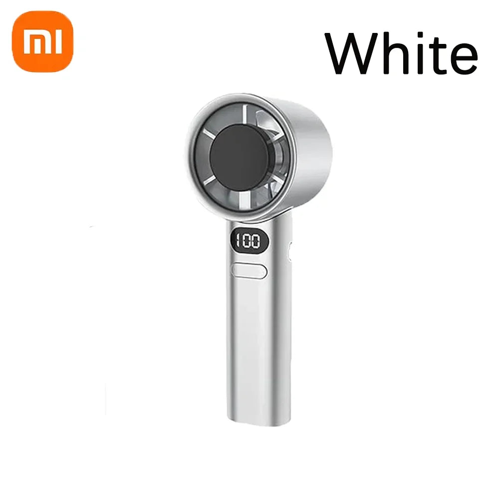 Xiaomi Mijia 120 Wind Speed Mini Portable Handheld Fan Leafless Turbine Fan USB Rechargeable Outdoor High Speed Fan - 02ALABA