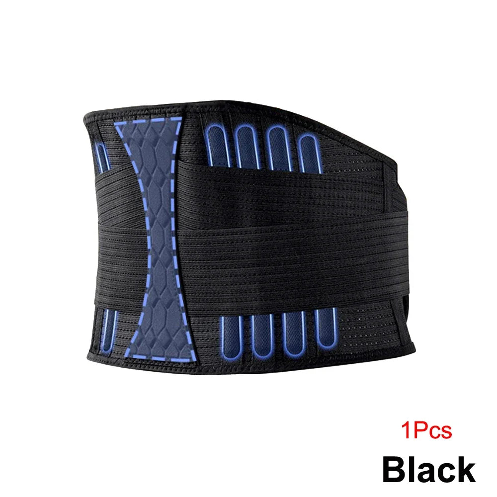 Adjustable Lumbar Support Belt - Breathable Lower Back Brace for Lifting, Herniated Disc, Sciatica & Pain Relief - 02ALABA