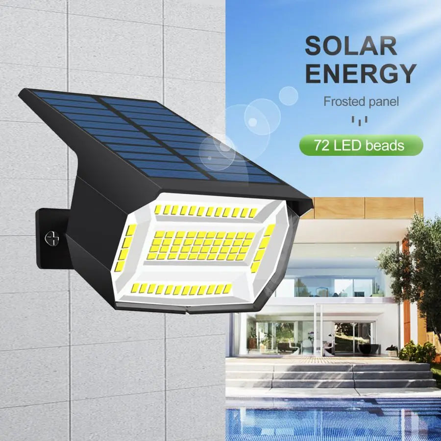 72/68 LED Solar Landscape Lights, IP65 Waterproof Outdoor Solar Light with 3 Modes, Solar Garden Spotlight for Yard, Lawn, Walkway. - 02ALABA