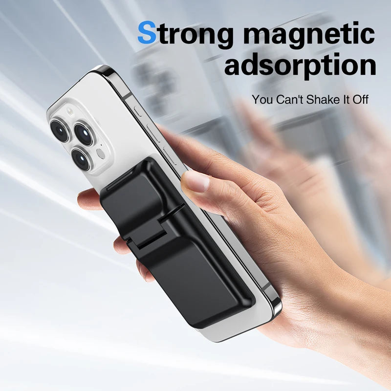 Magnetic Wallet and Card Holder Metal Slim Bank Card Holder For All Cell Phone Models MagSafe PC Magnetic Wallet Holds 1-2 cards - 02ALABA