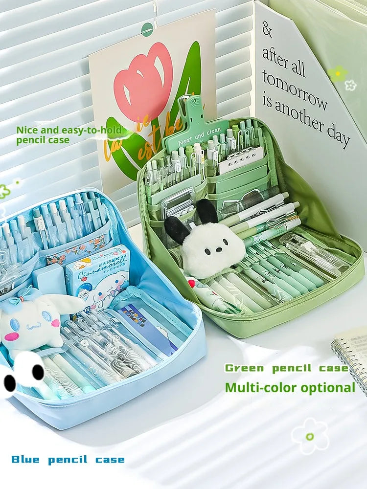 12 Layers Large Capacity Pencil Case Good Looking Multifunctional Classification Storage Stationery Storage Bag 1pc - 02ALABA