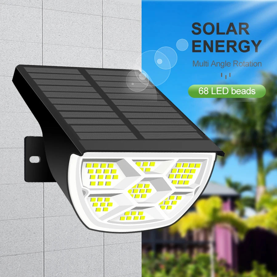 72/68 LED Solar Landscape Lights, IP65 Waterproof Outdoor Solar Light with 3 Modes, Solar Garden Spotlight for Yard, Lawn, Walkway. - 02ALABA
