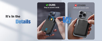 Mini Magnetic Wallet Phone Stand for iPhone16 15 14 12 Lightweight MagSafe Phone Card Stand Leather Magnetic Card Holder