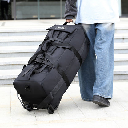 Foldable Wheeled Travel Bag with Backpack Straps