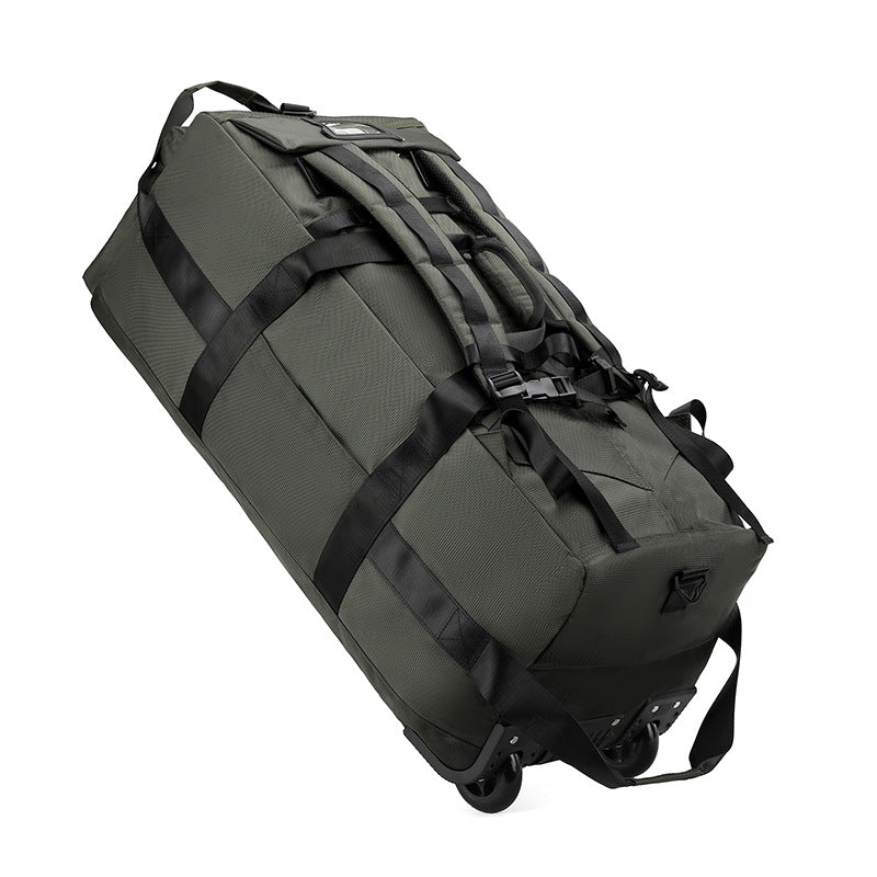 Foldable Wheeled Travel Bag with Backpack Straps