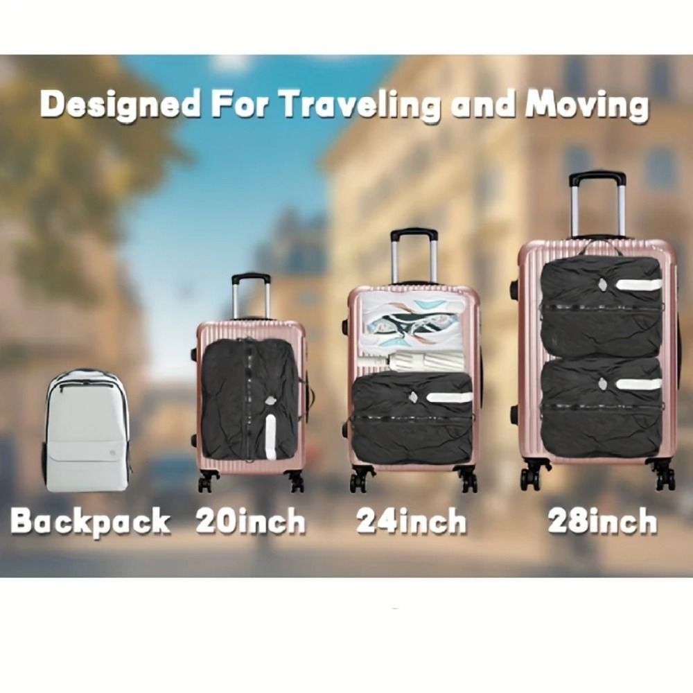 New Reusable Vacuum Bags for Travel Dustproof Space Saver Vacuum Compression Bag Waterproof Luggage Vacuum Storage Bag Backpack