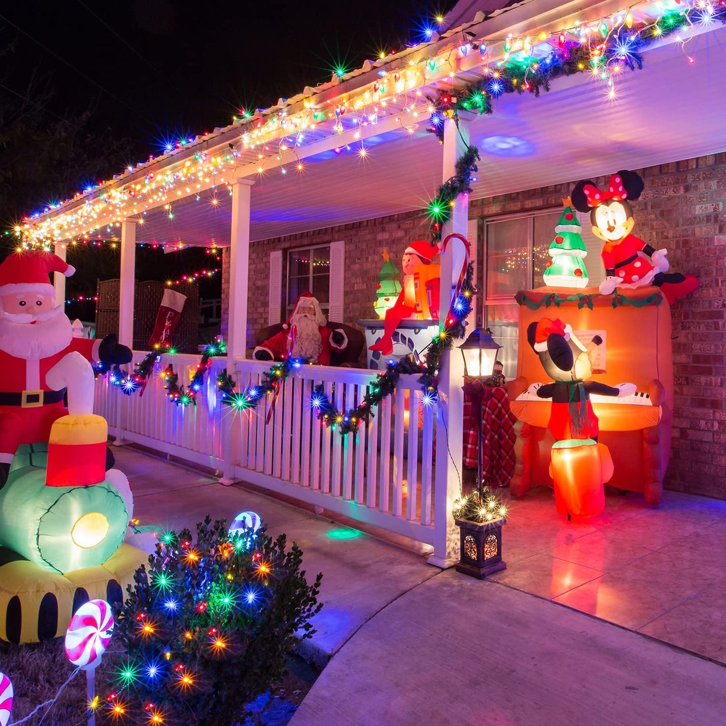 23-99ft LED Solar Light 50-300 Lights Outdoor Waterproof Fairy Garland Lights Christmas Party Halloween Decorations Solar Lights