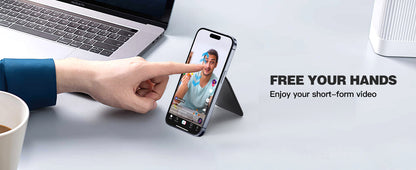 Mini Magnetic Wallet Phone Stand for iPhone16 15 14 12 Lightweight MagSafe Phone Card Stand Leather Magnetic Card Holder