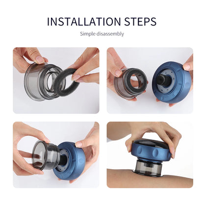 Electric Vacuum Cupping Massage Body Cups Anti-Cellulite Therapy Massager for Body Electric Guasha Scraping Fat Burning Slimming