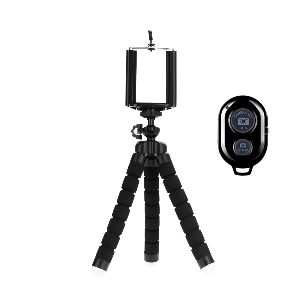 Tripods, mobile phone holders, camera clips, smartphone monopods, mini octopus tripods, and stands for phones. - 02ALABA
