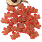 50/100 Pieces Artificial Silk Maple Leaves, Autumn Faux Leaf Garlands, Maple Leaf Vines for Thanksgiving, Halloween, and Wedding Party Decorations. - 02ALABA