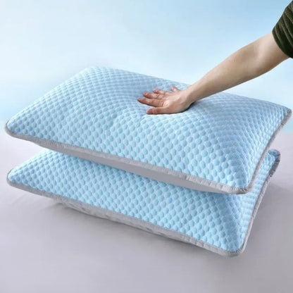 Summer Cooling Pillowcase Solid Color Ice Bean Bean Pillowcase Cool Feeling Air Conditioning Cover Washable  (No Pillow) 48x74cm