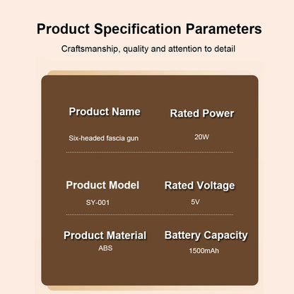 Fascia Massage Gun Muscle Massager Gun Back Waist Massage High Frequency Body Shoulder Massager Professional Muscle Massager Gun