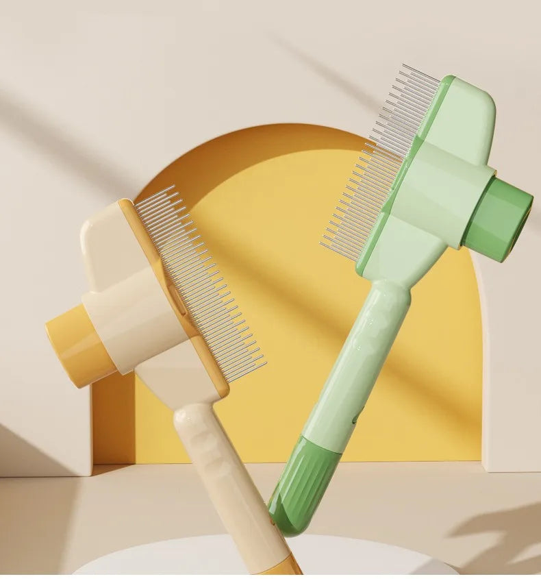 Pet Comb Hair Remover One Button Dogs Brush Self-cleaning Cat Brush Massage Combs for Dog Grooming Brushes for Pet Products