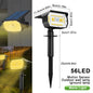72/68 LED Solar Landscape Lights, IP65 Waterproof Outdoor Solar Light with 3 Modes, Solar Garden Spotlight for Yard, Lawn, Walkway. - 02ALABA