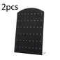 2pcs 48/72Holes Portable Earrings Ear Studs Holder Plastic Jewelry Display Holders Earring Showcase Organizer Stand Storage Rack