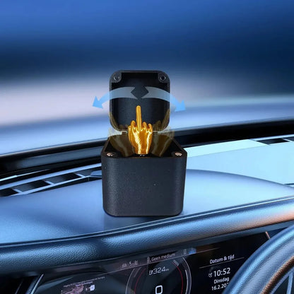 Funny Middle Finger in Box - Desk Decor Gag Gift for Halloween, Christmas & Birthday, Novelty Office Toy & Home Decoration