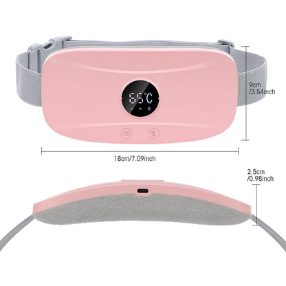 Electric Heating Waist Massage Belt Abdominal Menstrual Heating Pad Belly Warm Palace Belt for Period Cramp Relief