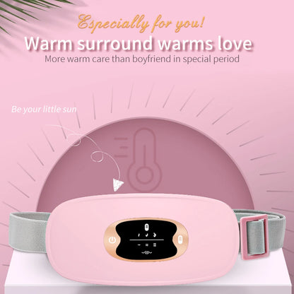 Electric Heating Waist Massage Belt Abdominal Menstrual Heating Pad Belly Warm Palace Belt for Period Cramp Relief