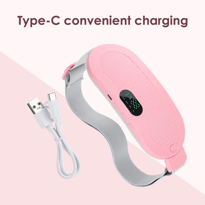 Electric Heating Waist Massage Belt Abdominal Menstrual Heating Pad Belly Warm Palace Belt for Period Cramp Relief