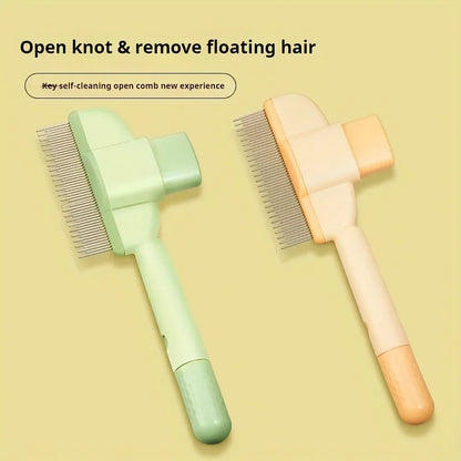 Dogs & Cats Hair Knot Comb To Remove Floating Hair Brush Cat Grooming Pet Self-cleaning Comb, Dog Grooming Comb