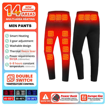 USB-Powered Heated Vest for Men and Women - Electric Heating Jacket with Adjustable Temperature for Outdoor Sports, Camping, Motorcycling, and Winter Activities - 02ALABA