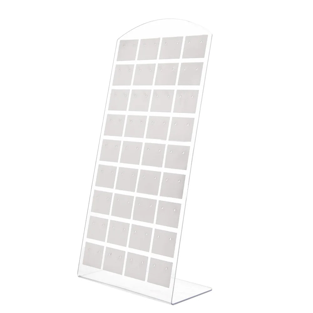 2pcs 48/72Holes Portable Earrings Ear Studs Holder Plastic Jewelry Display Holders Earring Showcase Organizer Stand Storage Rack