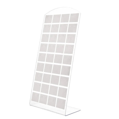 2pcs 48/72Holes Portable Earrings Ear Studs Holder Plastic Jewelry Display Holders Earring Showcase Organizer Stand Storage Rack