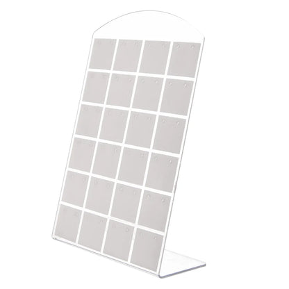 2pcs 48/72Holes Portable Earrings Ear Studs Holder Plastic Jewelry Display Holders Earring Showcase Organizer Stand Storage Rack