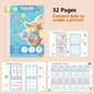 Magical Tracing Workbook: Montessori Educational Calligraphy Copybook for Kids - Reusable Pen Control Training - 02ALABA