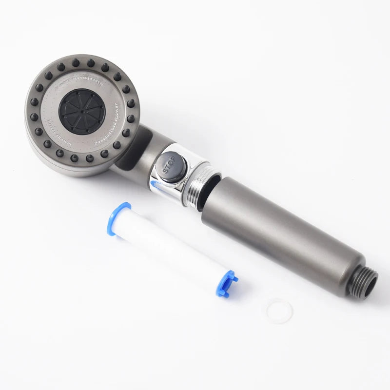 3 Modes Shower Head Adjustable High Pressure Water Saving Massage Portable Filter Shower Head Hook Hose Bathroom Accessories Set