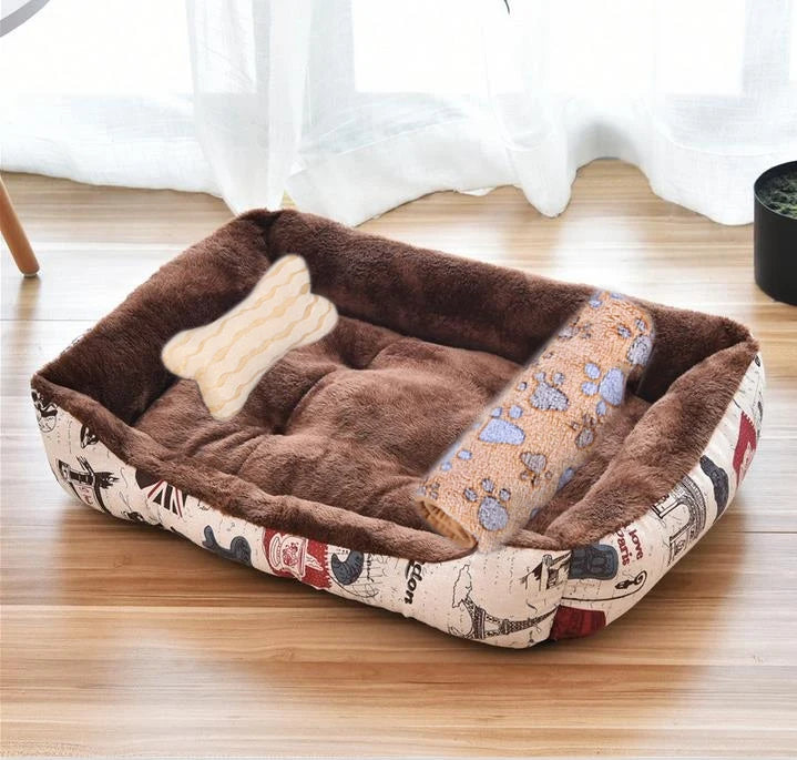 Warm Pet Nest Kennel For Small Medium Large Dogs Puppy Kitten Plus Size Bed with Machine Washable Warm Cozy Large Dog House