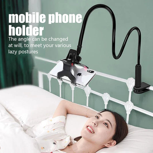 Flexible Universal Mobile Phone Holder, Lazy Bed Desktop Mount Bracket, Adjustable Cell Phone Clip, Smartphone Stand - 02ALABA