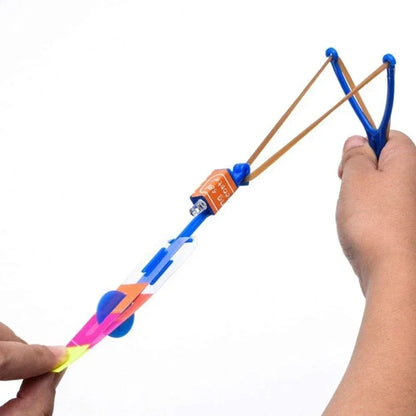 New 50/30/10/5/1Pc Amazing Light Toy Arrow Rocket Helicopter Flying LED Light Toys Party Fun Best Gifts Rubber Band Catapult
