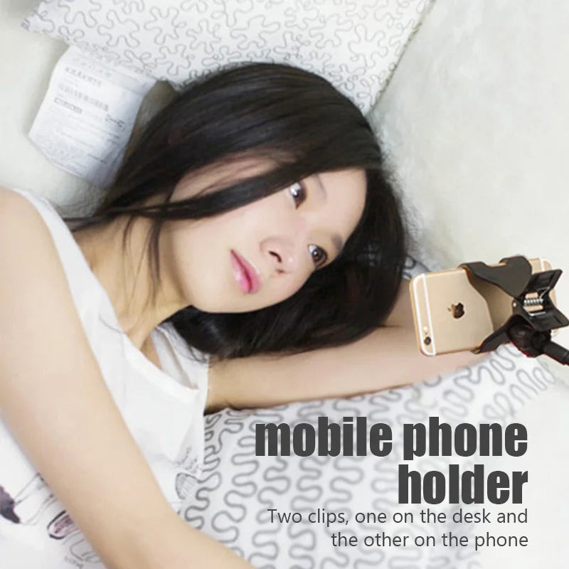 Flexible Universal Mobile Phone Holder, Lazy Bed Desktop Mount Bracket, Adjustable Cell Phone Clip, Smartphone Stand - 02ALABA