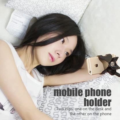 Flexible Universal Mobile Phone Holder, Lazy Bed Desktop Mount Bracket, Adjustable Cell Phone Clip, Smartphone Stand - 02ALABA