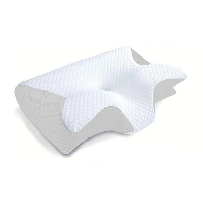 Memory Foam Cervical Pillow, Neck Massage Pillow,Butterfly Pillow,2 in 1 Ergonomic Contour Orthopedic Pillow for Neck Pain