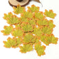 50/100 Pieces Artificial Silk Maple Leaves, Autumn Faux Leaf Garlands, Maple Leaf Vines for Thanksgiving, Halloween, and Wedding Party Decorations. - 02ALABA