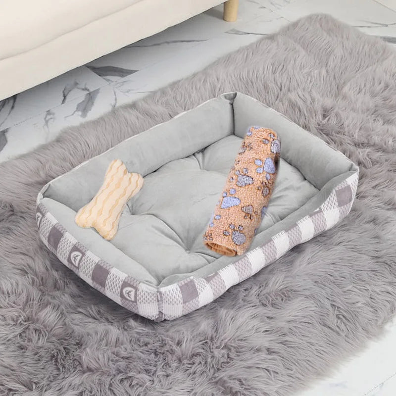 Warm Pet Nest Kennel For Small Medium Large Dogs Puppy Kitten Plus Size Bed with Machine Washable Warm Cozy Large Dog House