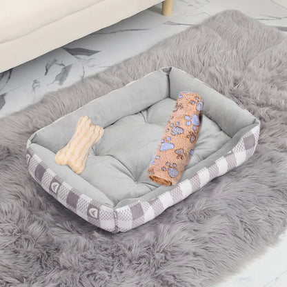 Warm Pet Nest Kennel For Small Medium Large Dogs Puppy Kitten Plus Size Bed with Machine Washable Warm Cozy Large Dog House