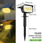 72/68 LED Solar Landscape Lights, IP65 Waterproof Outdoor Solar Light with 3 Modes, Solar Garden Spotlight for Yard, Lawn, Walkway. - 02ALABA