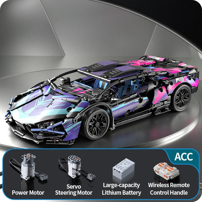 ToylinX Technology Building Blocks Car Speeding Vehicle Racing Bricks Toys for Children Gift Thanksgiving, Halloween, Christmas - 02ALABA