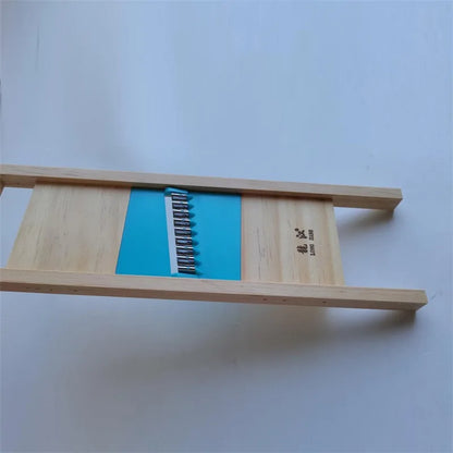 Fries Grid Stainless Potato Grid Steel Potato Kitchen Wooden Home Chip Shred Potato Vegetable Cutter Grater Slicer or Hand Guard