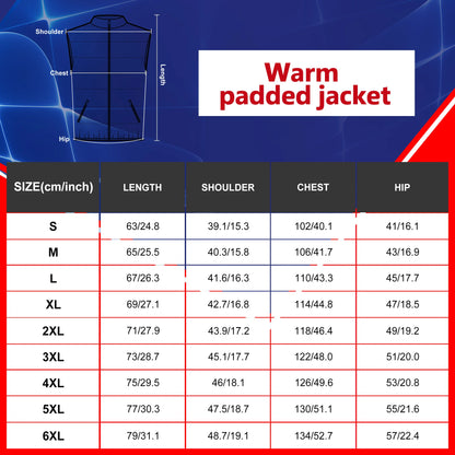 USB-Powered Heated Vest for Men and Women - Electric Heating Jacket with Adjustable Temperature for Outdoor Sports, Camping, Motorcycling, and Winter Activities - 02ALABA