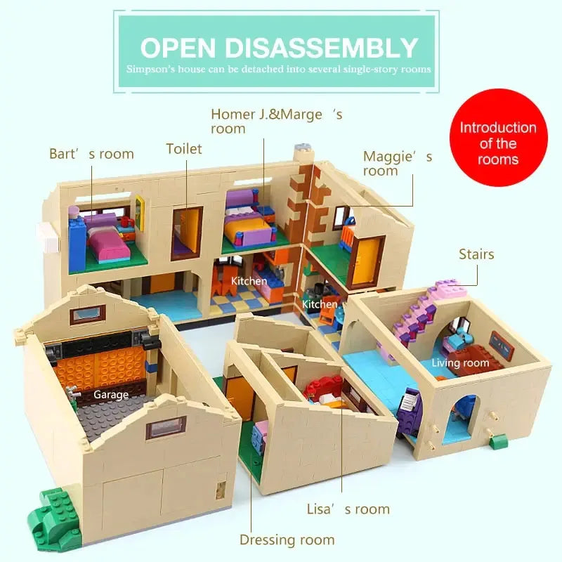 Available now: The Kwik-E-Mart and Supermarket House Model Building Block Sets 16004, 16005, 71016, 71006 - ideal toys for birthdays and Christmas gifts. - 02ALABA
