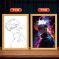 Led Light Painting Decor, Photo Frame, Figure Painting Table Lamp Home Decor for Christmas Gifts - 02ALABA