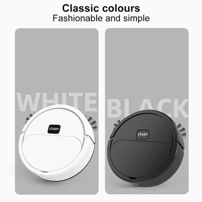 The Fully Automatic Sweeping Robot is a versatile vacuum cleaner that can also mop the floor. It's a compact, home-use device designed for convenience, known as the Lazybones Intelligent 3-in-1 Sweeper. - 02ALABA