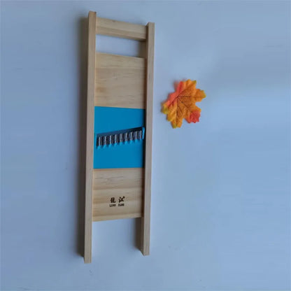 Fries Grid Stainless Potato Grid Steel Potato Kitchen Wooden Home Chip Shred Potato Vegetable Cutter Grater Slicer or Hand Guard