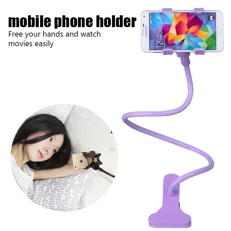 Flexible Universal Mobile Phone Holder, Lazy Bed Desktop Mount Bracket, Adjustable Cell Phone Clip, Smartphone Stand - 02ALABA